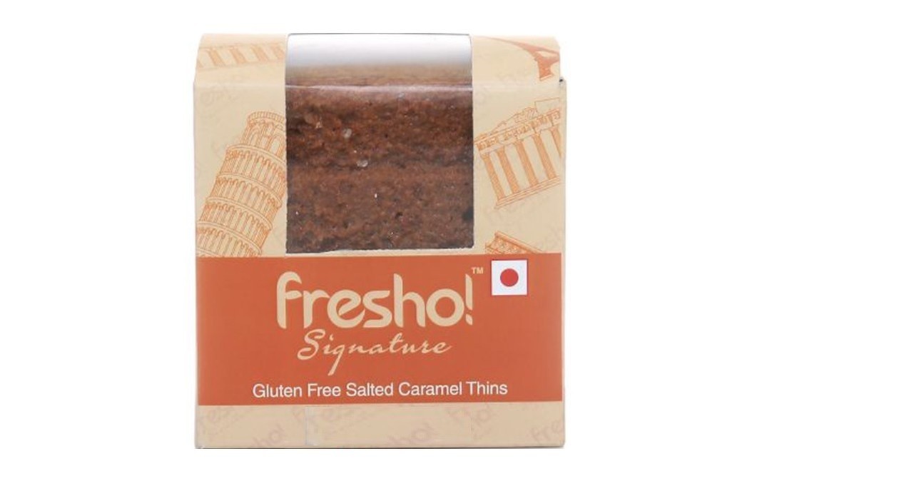 Fresho Signature Gluten Free Salted Caramel Thins   Pack  100 grams